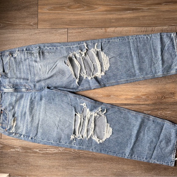 American Eagle High Rose Baggy Jeans 18 34w - Picture 2 of 5